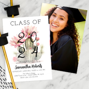 Invitation Classe d'aquarelle de 2025 Graduation Party Photo