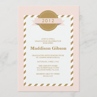 Invitation Classe de 2012 - célébration d'obtention du