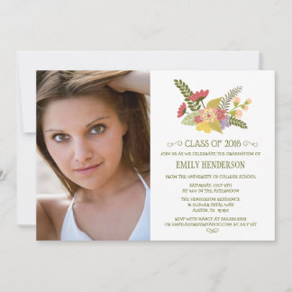 Invitation Classe de 2016 photo + fête de remise des diplômes