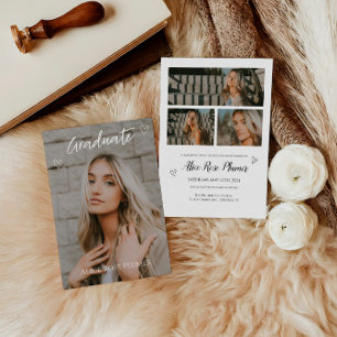 Invitation Classe de 2024 Classic Photo Graduation Party