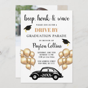 Invitation Classe de 2024 DRIVE BY PHOTO Graduation Party