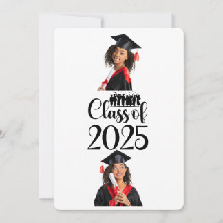 Invitation Classe de 2025 Graduation Personnalisée
