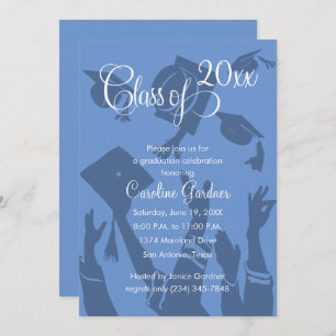 Invitation Classe de 20XX Graduation Celebration Toute couleu