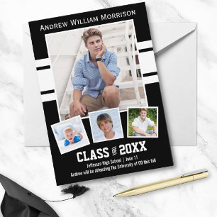 Invitation Classe de 20XX Photo Collage Sport Graduation Part