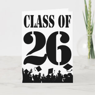 Invitation Classe de Casquettes de tossing Silhouette 2026