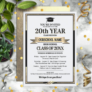 Invitation Classe de couleurs de l'école de style classique R