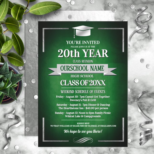 Invitation Classe de couleurs de l'école de style classique R (Créateur téléchargé)