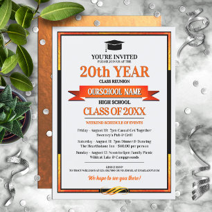 Invitation Classe de couleurs de l'école de style classique R