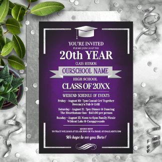 Invitation Classe de couleurs de l'école de style classique R