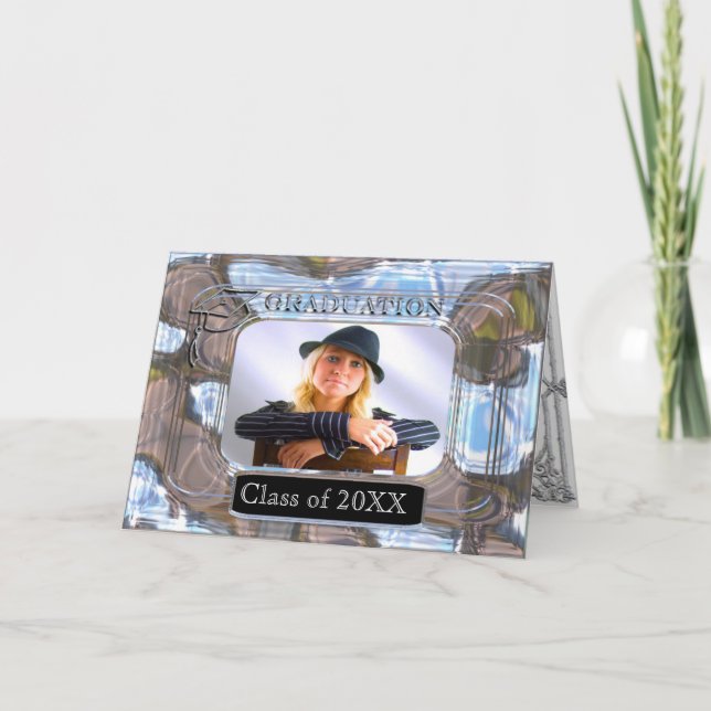 Invitation Classe de diplôme photo personnalisable (Devant)