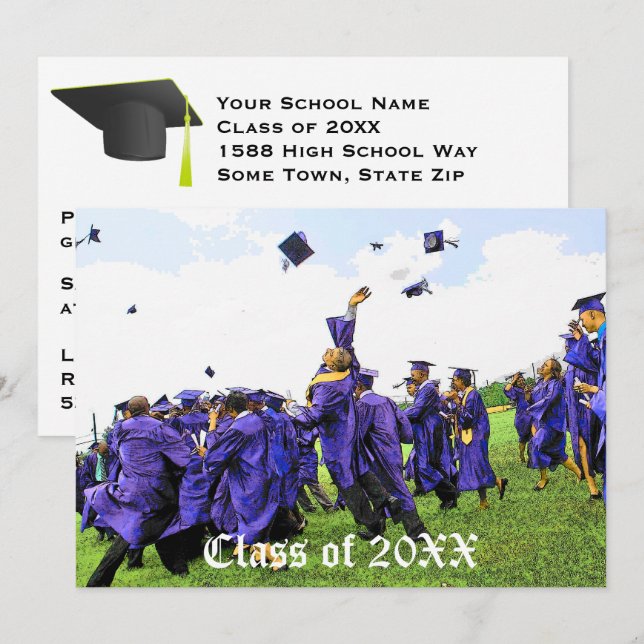 Invitation Classe de fin d'études de 20XX (Devant / Derrière)