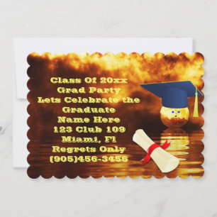 Invitation Classe de finissants Fancy Personnaliser Nom Perso