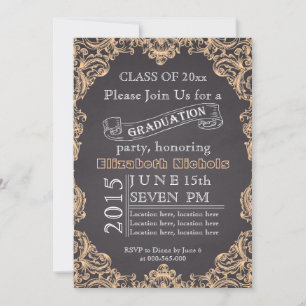 Invitation Classe de graduation 2015 de la pêche en tableau n