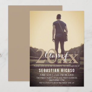 Invitation Classe de graduation moderne de personnalisation -