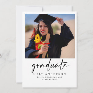 Invitation Classe de Graduation Photo Moderne de 2025