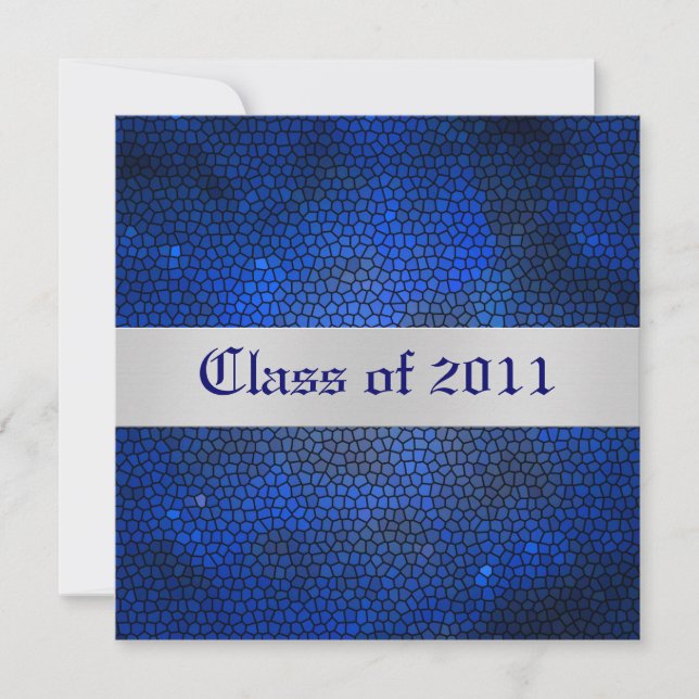 Invitation Classe de lunettes bleues Classe d'invitation de d (Devant)