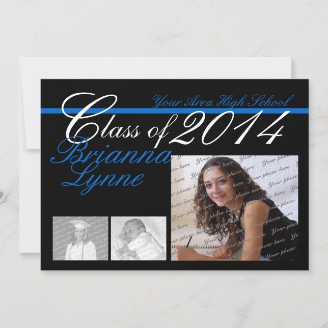 Invitation Classe de photo Tri de changement de couleur 2014 (Devant)