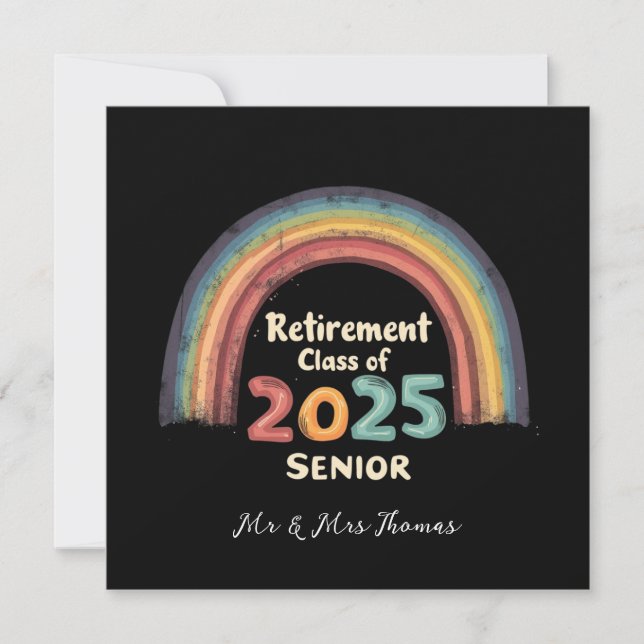 Invitation Classe de retraite 2025 Moment jalon senior (Devant)