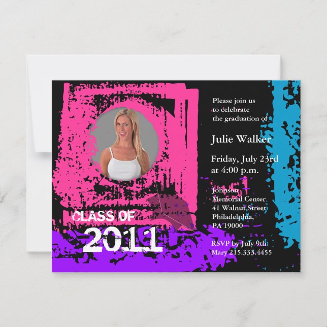 Invitation Classe d'invitation PXP238 Neon Color 2011 (Devant)