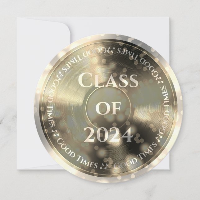 Invitation Classe du disque vinyle d'or de (Devant)