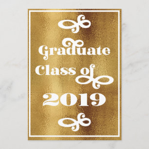 Invitation Classe licenciée de 2019 rétros parties de diplômé