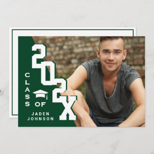 Invitation Classe moderne de 2023 Grad PHOTO Grad Graduation