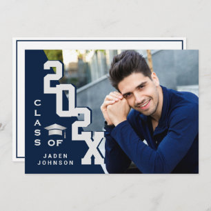 Invitation Classe moderne de 2023 Grad PHOTO Grad Graduation