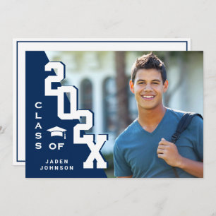 Invitation Classe moderne de 2023 Grad PHOTO Grad Graduation