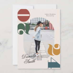 Invitation Classe moderne Retro & Bold de 2024 Graduation