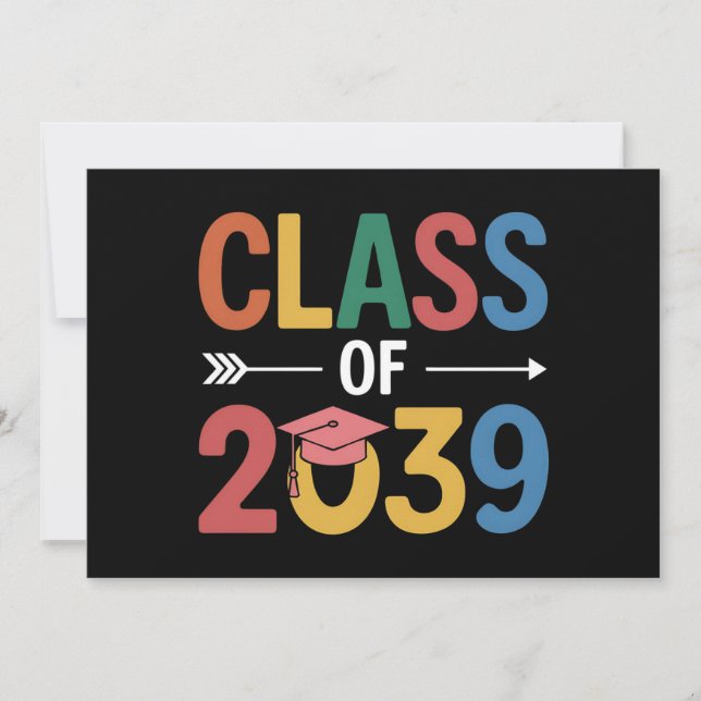 Invitation Classe super De 2039 Diplôme Senior 2039 (Devant)