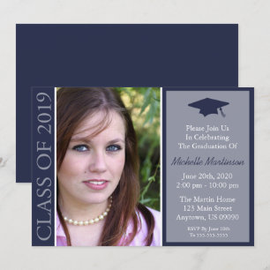 Invitation Classe Traditionnelle De 2019 Graduation (Minuit)