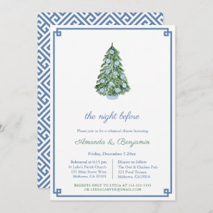 Invitation Classic Chic Holidays Dîner de répétition Mariage