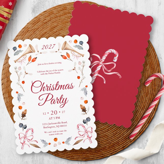 Invitation Classic Christmas Party Invite (Créateur téléchargé)