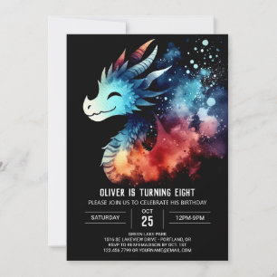 Invitation Classic Dragon Anniversaire numérique