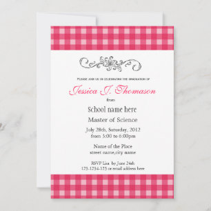 Invitation Classic, élégant plaids rose pays
