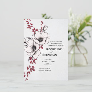 Invitation Classic Floral Wedding
