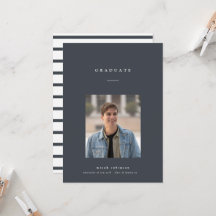 Classic Graduation Photo Card | Announcement