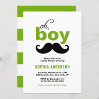 Classic Green C'est un Baby shower de moustache ga