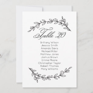 Invitation Classic mariage. Tableau 20