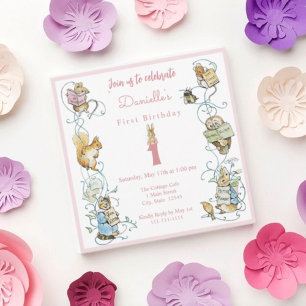 Invitation Classic Peter le lapin Beatrix Potter Anniversaire