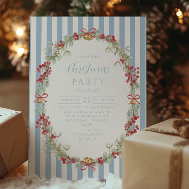Invitation Classic Pinecone Family Christmas (Créateur téléchargé)