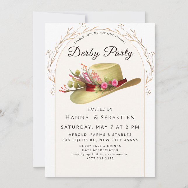 Invitation Classic Race Day Celebration (Devant)