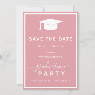Invitation Classic rose Enregistrer la date