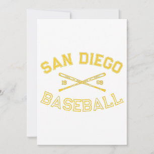Invitation Classic San Diego California Baseball Fan Retro Vi
