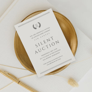 Invitation Classic Your Logo Ici Business Silent Auction