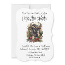 Invitation classique à Yule de chèvre