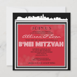 INVITATION CLASSIQUE BROADWAY - B'NEI MITZVAH