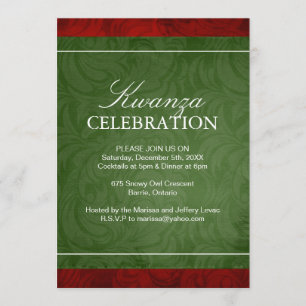 Invitation classique de Kwanzaa