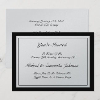 Invitation classique de la fête des Anniversaires