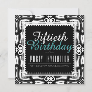 Invitation classique de la fête du 50e anniversair